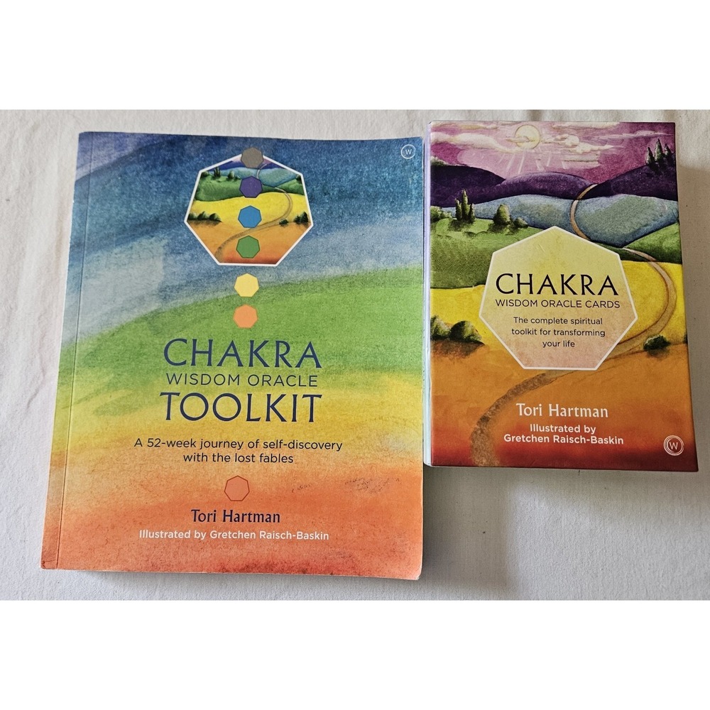 Chakra Wisdom Oracle Cards & Toolkit Book Set Tori Hartman Complete Guidebook